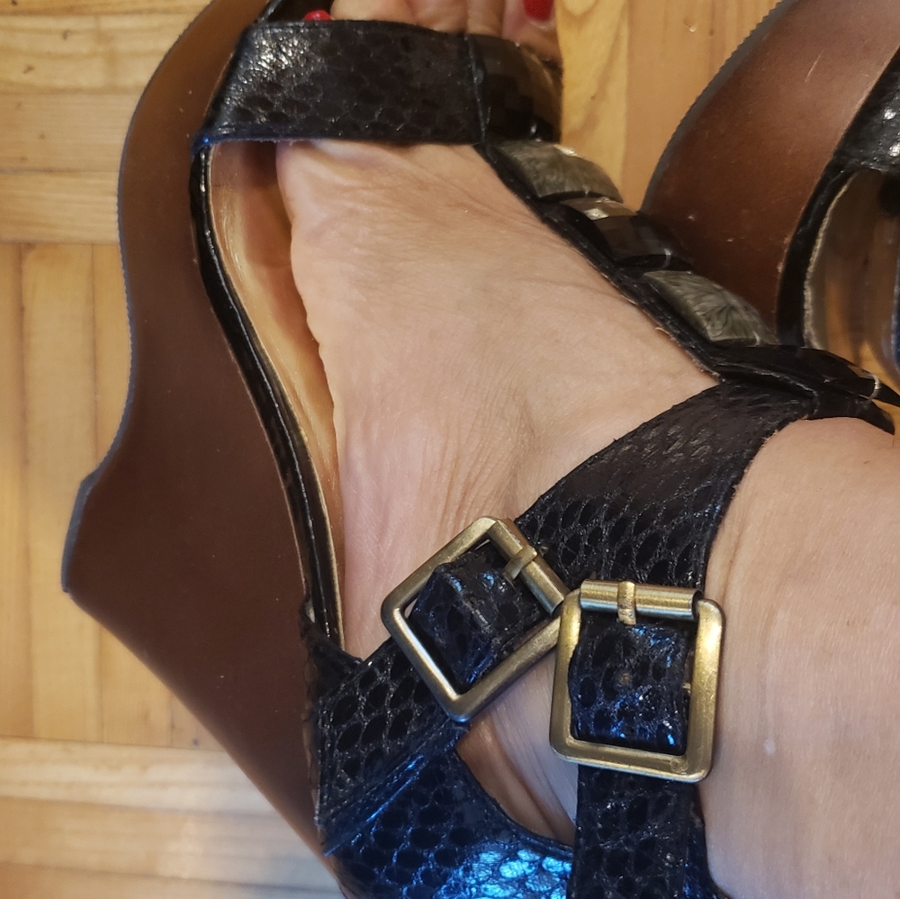 Platform sandals, worn few times.
